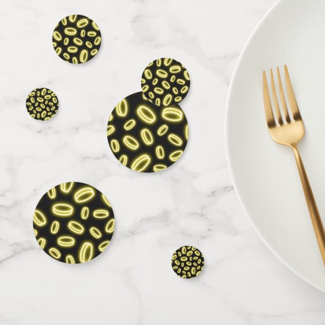 Neon Falling Gold Confetti (Group)