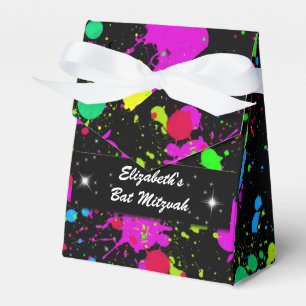 Neon, Faux Glow in the Dark, Bat Mitzvah, Custom Favour Box