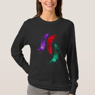 Neon Feather Glow T-Shirt