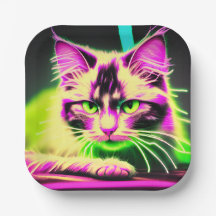 Neon Feline Fiesta: A Teen's Birthday Bash