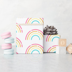 Neon Figure Wrapping Paper