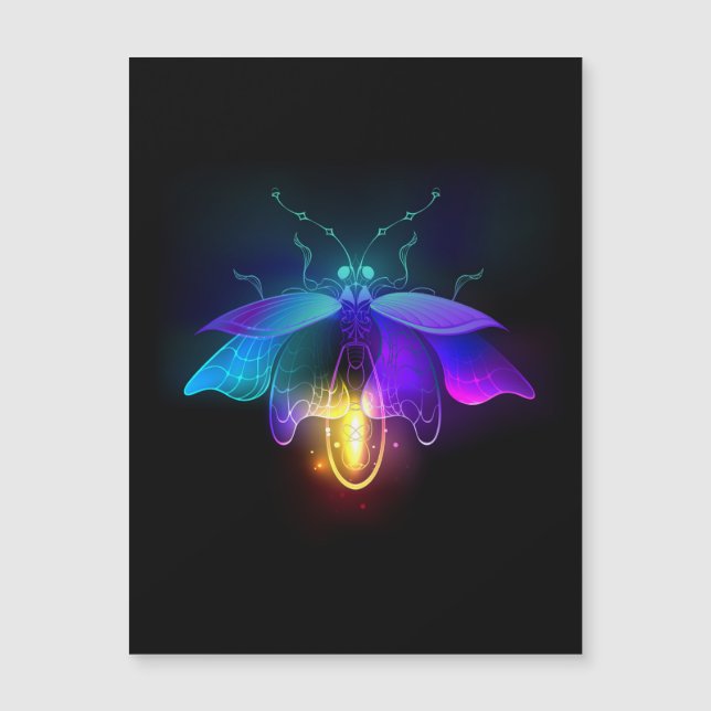 Neon Firefly on black (Front)
