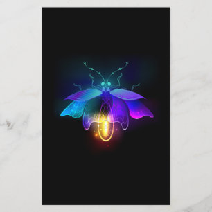 Neon Firefly on black