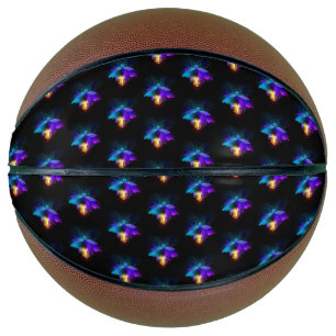 Neon Firefly on black Basketball