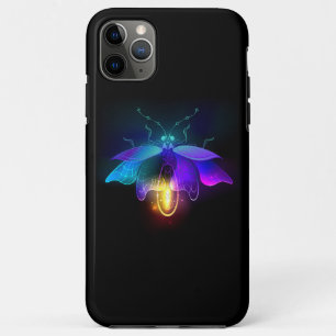 Neon Firefly on black iPhone 11 Pro Max Case