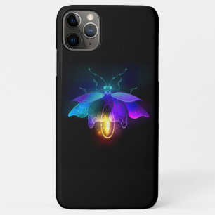 Neon Firefly on black iPhone 11 Pro Max Case