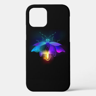 Neon Firefly on black iPhone 12 Pro Case