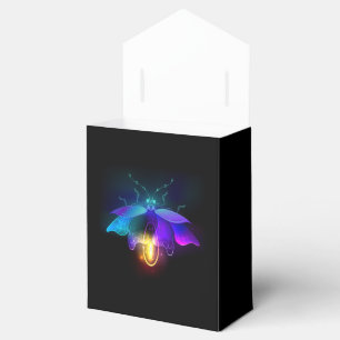 Neon Firefly on black Favour Box