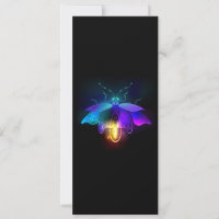 Neon Firefly on black