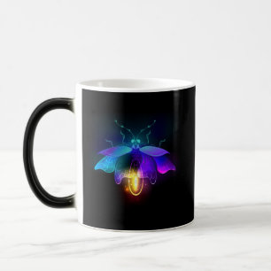 Neon Firefly on black Magic Mug