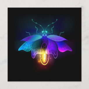 Neon Firefly on black Menu