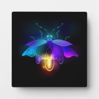 Neon Firefly on black