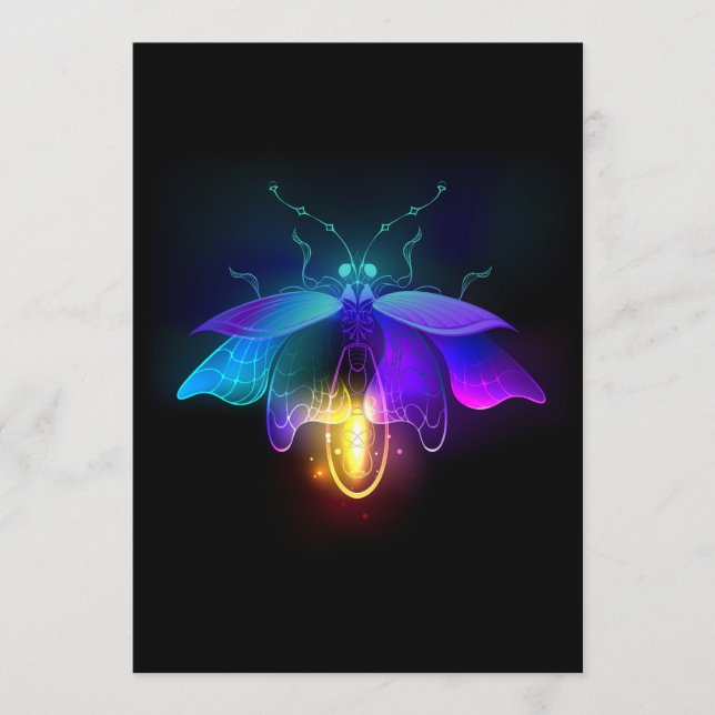 Neon Firefly on black Programme (Front)