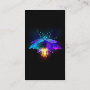 Neon Firefly on black Referral Card