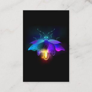 Neon Firefly on black Referral Card