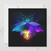 Neon Firefly on black