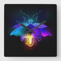 Neon Firefly on black