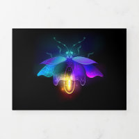 Neon Firefly on black