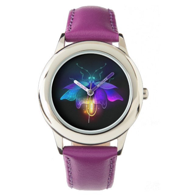 Neon Firefly on black Watch (Front)