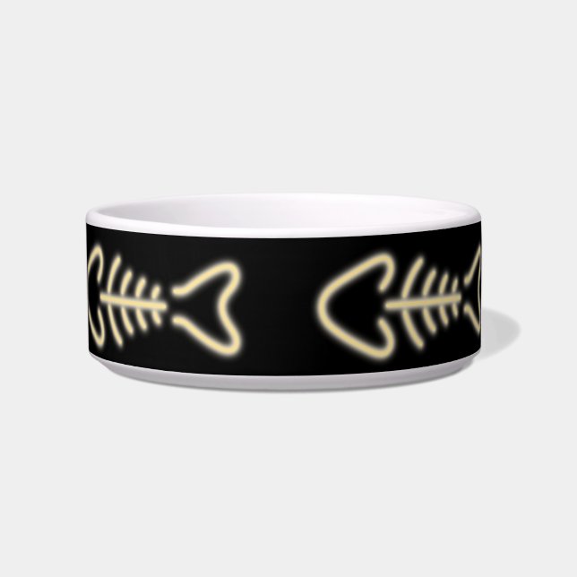 Neon Fish Bones Bowl (Front)
