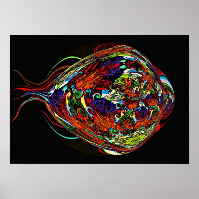 Neon Fish Poster (Front)