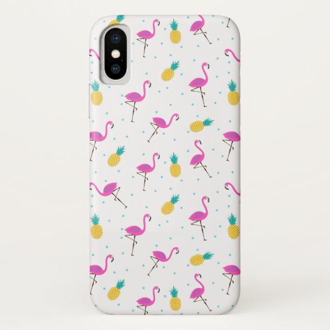 Neon Flamingos 2 Case-Mate iPhone Case (Back)