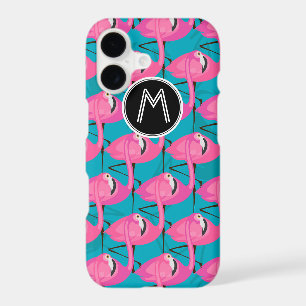 Neon Flamingos   Add Your Initial