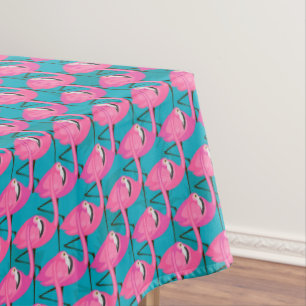 Neon Flamingos Tablecloth