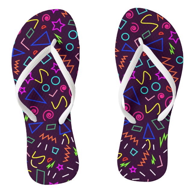 Neon Flip Flops (Footbed)