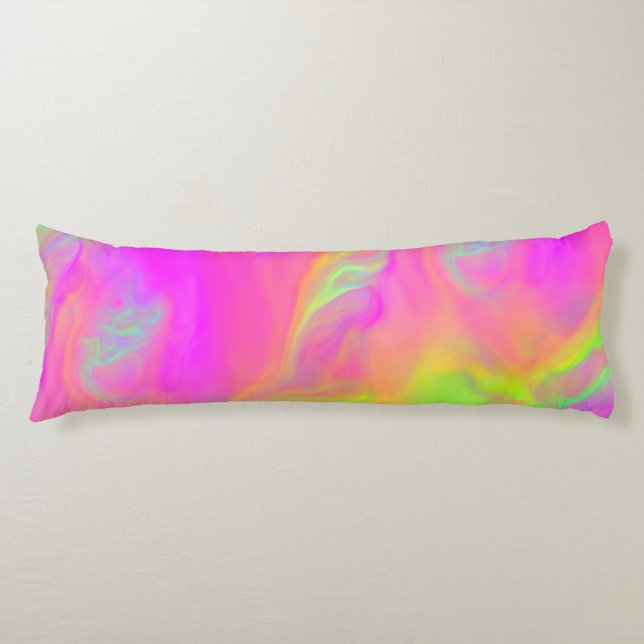 Neon Flow Body Pillow (Front)