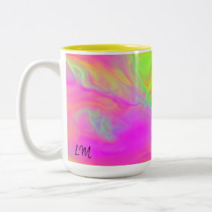 Neon Flow Personalised Mug