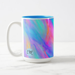 Neon Flow Personalised Mug