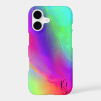 Neon Flow Personalised Phone Case