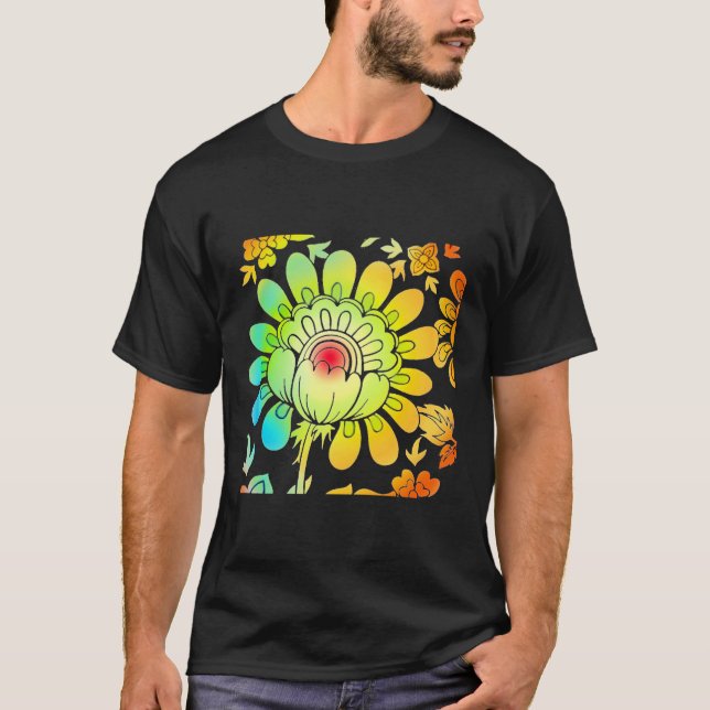 Neon Flowers T-Shirt (Front)