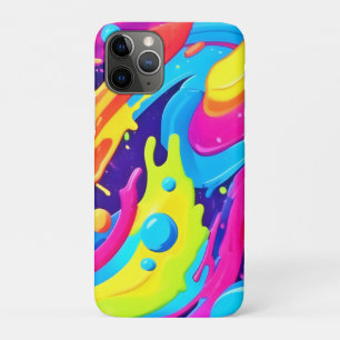 Neon Fluid Art iPhone 11 Pro Case