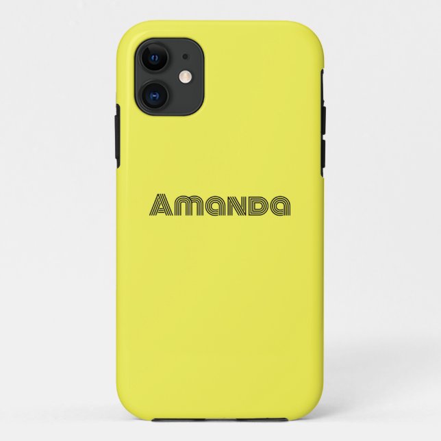 neon Fluorescent yellow lemon bright colour Case-Mate iPhone Case (Back)