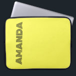neon Fluorescent yellow lemon bright colour Laptop Sleeve<br><div class="desc">neon Fluorescent yellow lemon bright colourful summer pure clear colour</div>