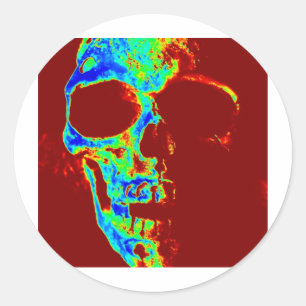 Neon Freddy Classic Round Sticker