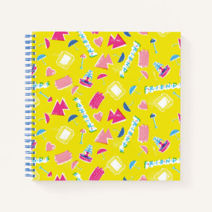 Neon FRIENDS™ Icon Pattern Notebook