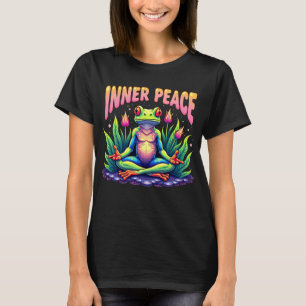 Neon Frog Meditation Tee – Inner Peace Shirt