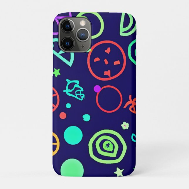 Neon Fruits Pattern Colours Case-Mate iPhone Case (Back)