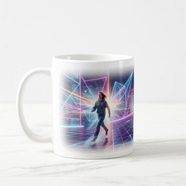 Neon Future Dreamscape Mug (Left)