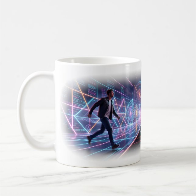 Neon Future Dreamscape Mug (Left)
