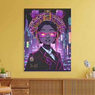 Neon Future ID1028 Canvas Print
