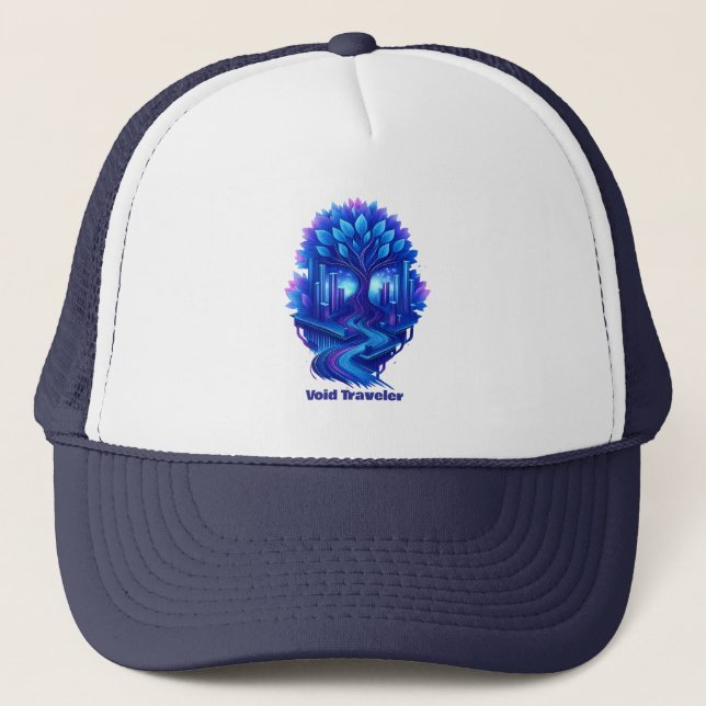 Neon Future World Trucker Hat (Front)