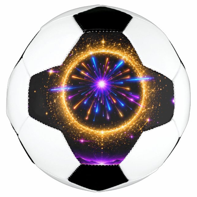 Neon Galaxy Compact Mirror Football (Front)