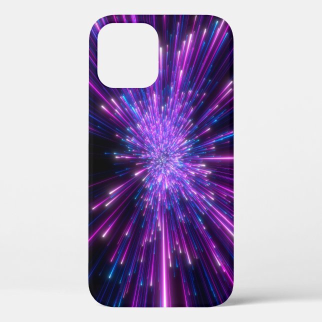 Neon Galaxy Cosmic Abstract Background Case-Mate iPhone Case (Back)