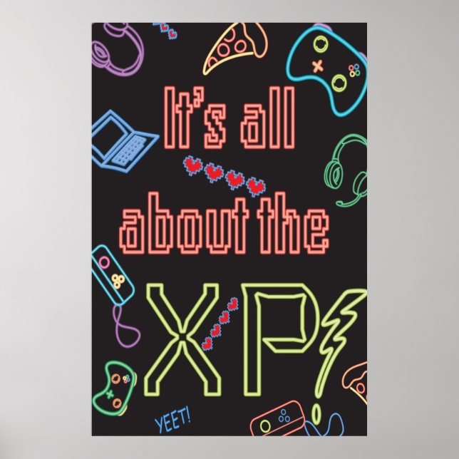 Neon Gamer Poster (Front)