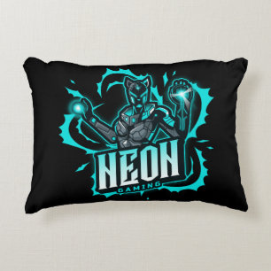 Neon Gaming Decorative Cushion
