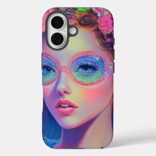 Neon Garden Goddess  iPhone 16 Case